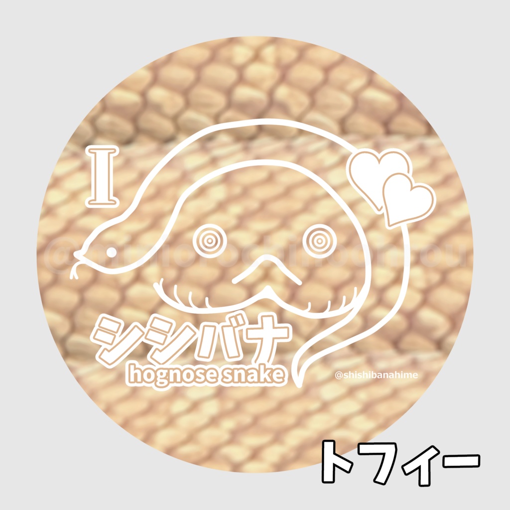 【c001set】~I ♥ シシバナ~ 缶バッジ 38mm(全色7個セット)