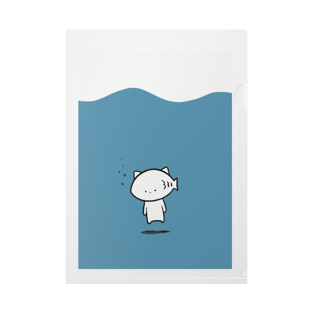 ネコアジクリアファイル (うみ)