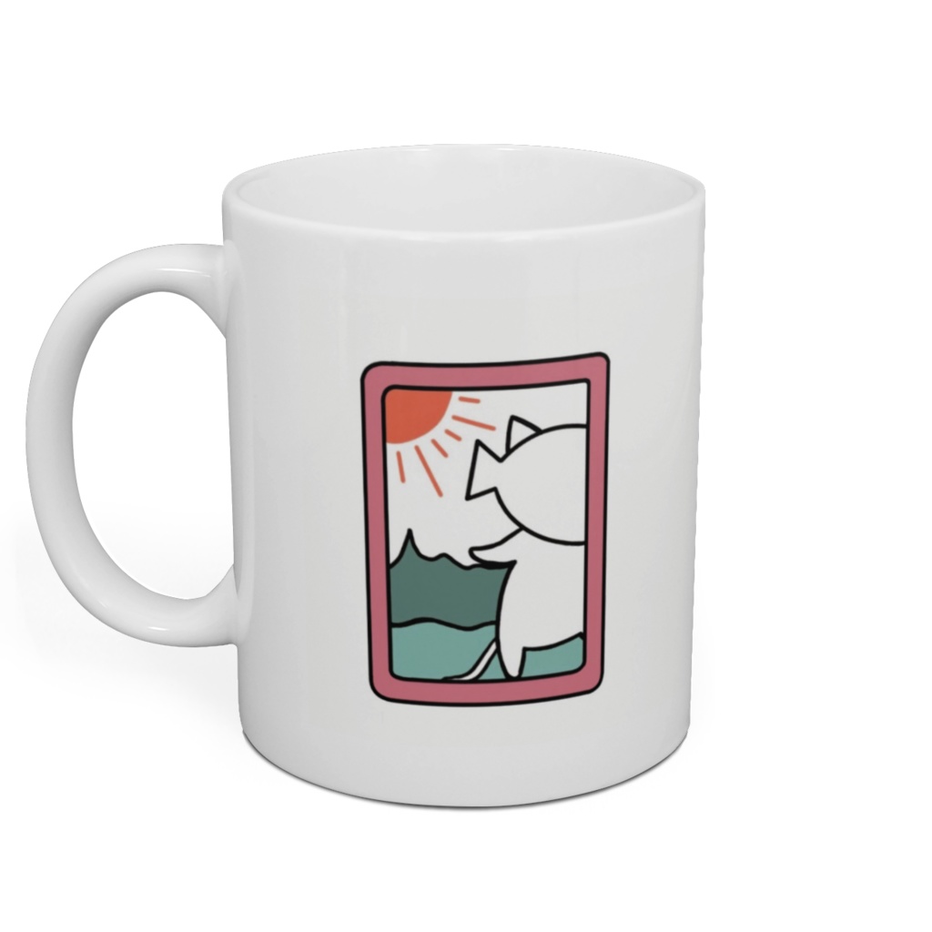 ネコアジマグカップ(オデカケ)