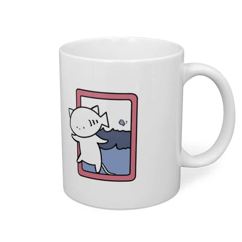 ネコアジマグカップ(オデカケ)