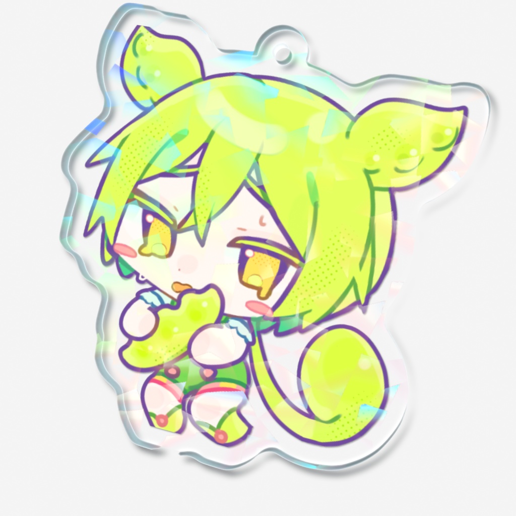 ずんだもんホログラムアクリルキーホルダー