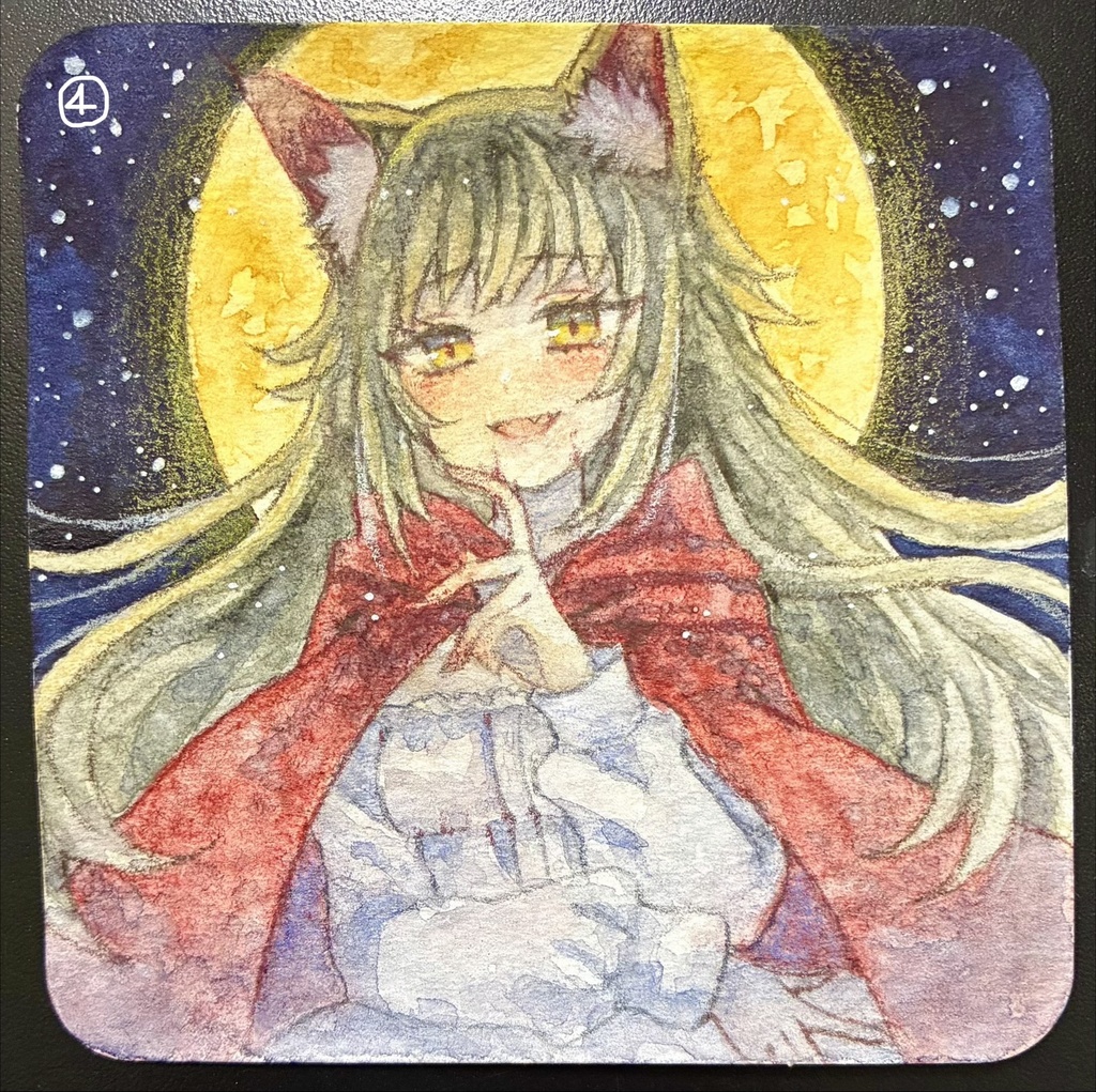 天使ちゃんとケモ耳ちゃん てのひら原画
