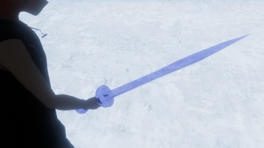 【アクセサリー】Crystal sword necklace