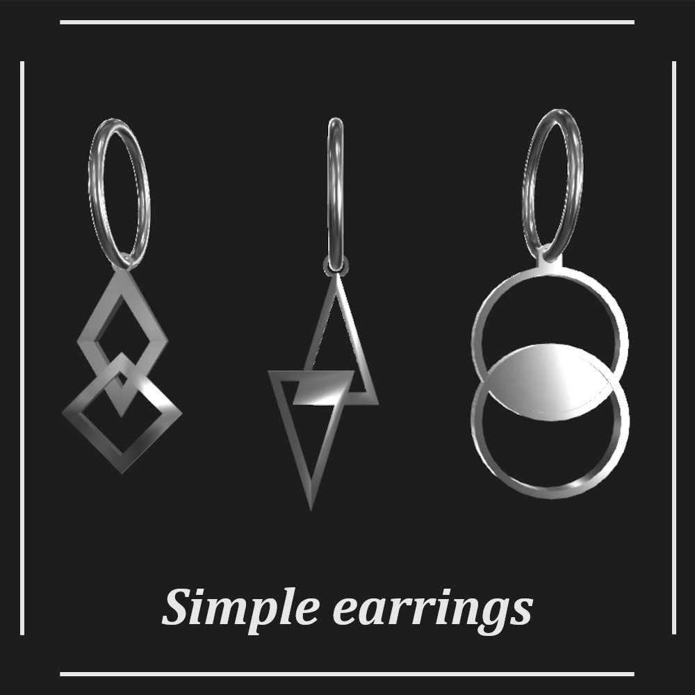 【アクセサリー】Simple earrings