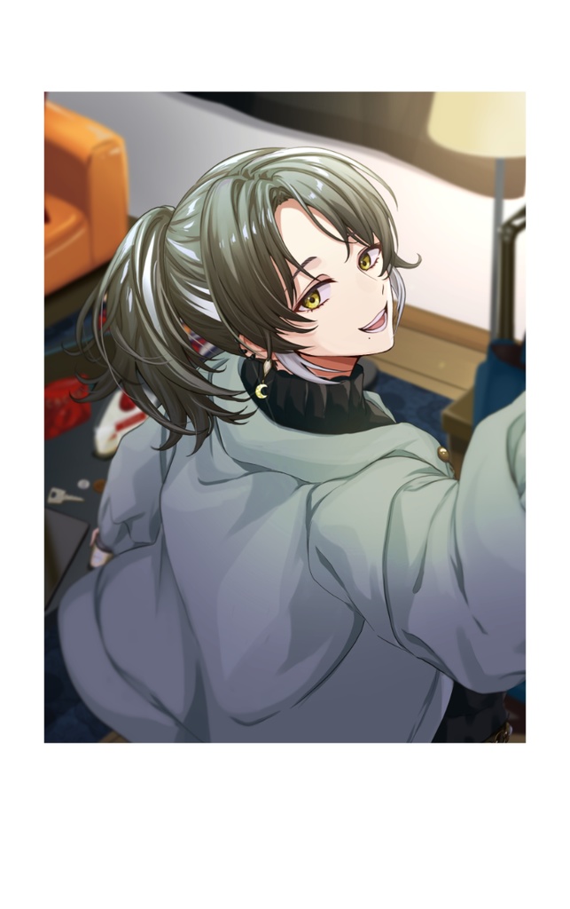 チェキ風カード 背景あり【誕生日記念】