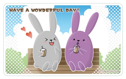 ツキウサ。ICカードステッカー