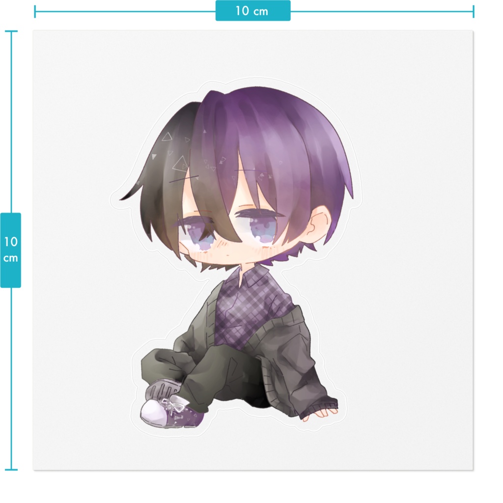 ステッカー【クリア 】/ 白石あむ(キャスVer.)