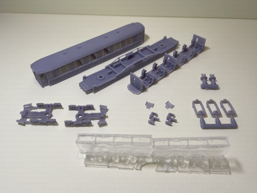 スイス　レーティッシュ鉄道　As 1141タイプ　客車キット　Nゲージ　3Dプリンタ造形品