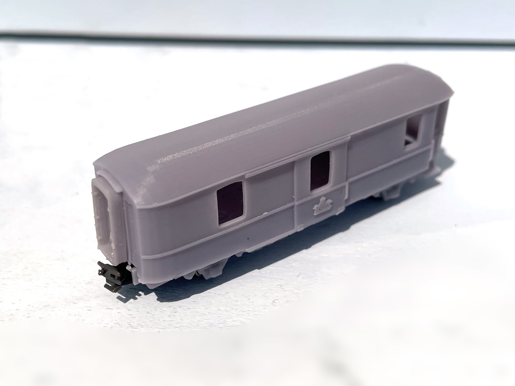 スイス レーティッシュ鉄道 D4062タイプ 荷物車キット Nゲージ 3Dプリンタ造形品