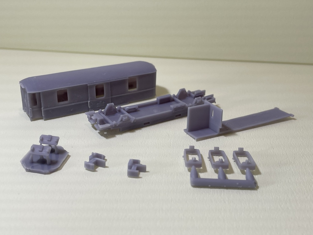 スイス　レーティッシュ鉄道　D4062タイプ　荷物車キット　Nゲージ　3Dプリンタ造形品