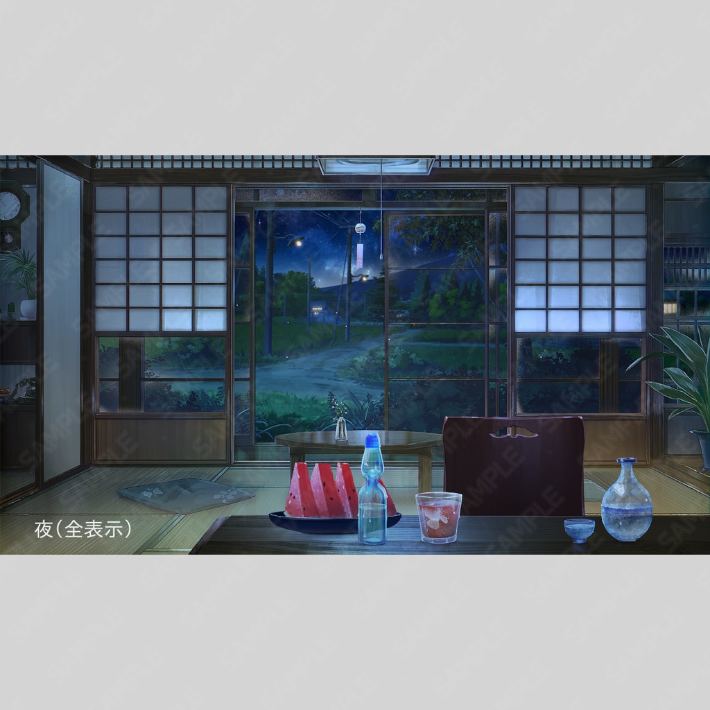 【動く背景】風鈴と日本の夏