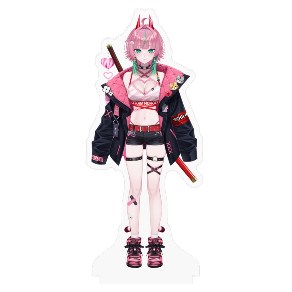 立ち絵アクリルスタンド(鬼虎ももた)サイズM・L