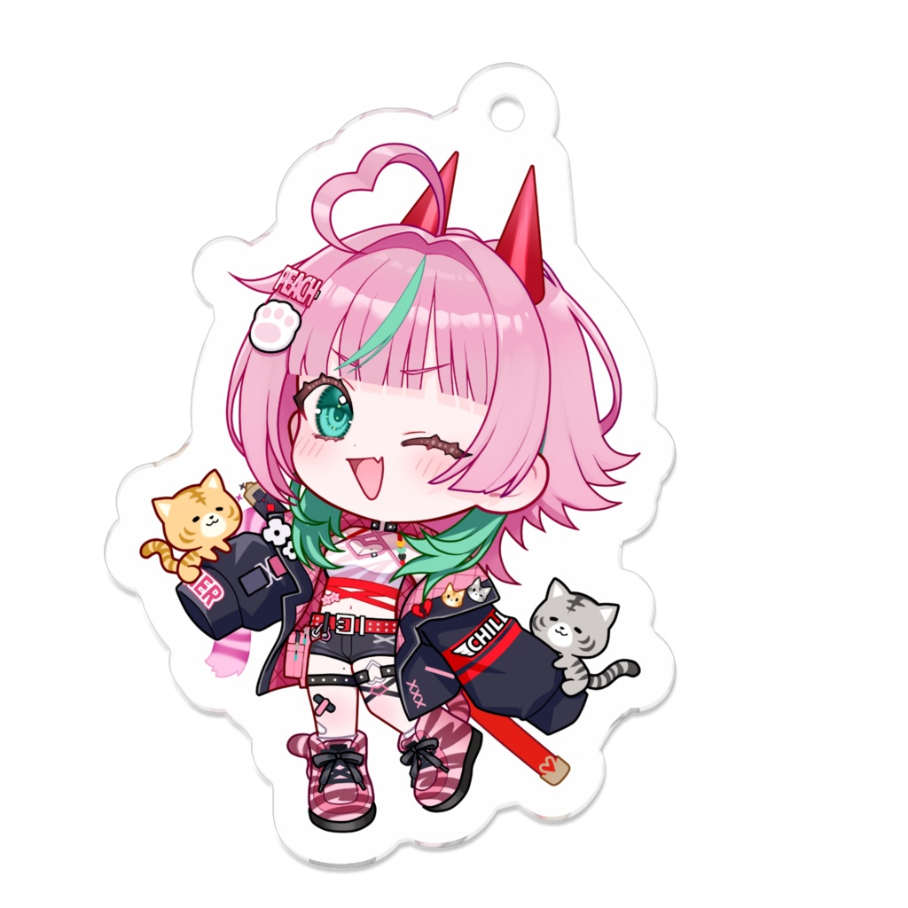 SDアクリルキーホルダー(鬼虎ももた)