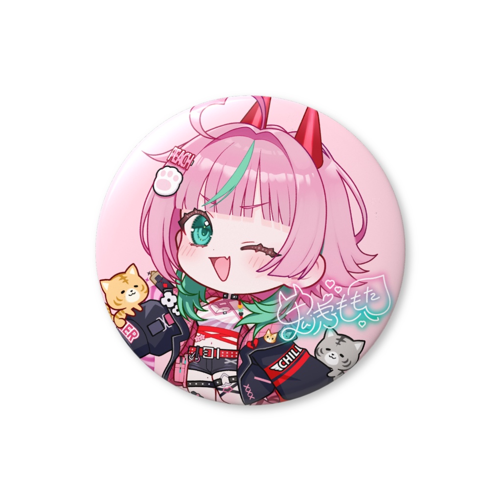 SD缶バッジ(鬼虎ももた)