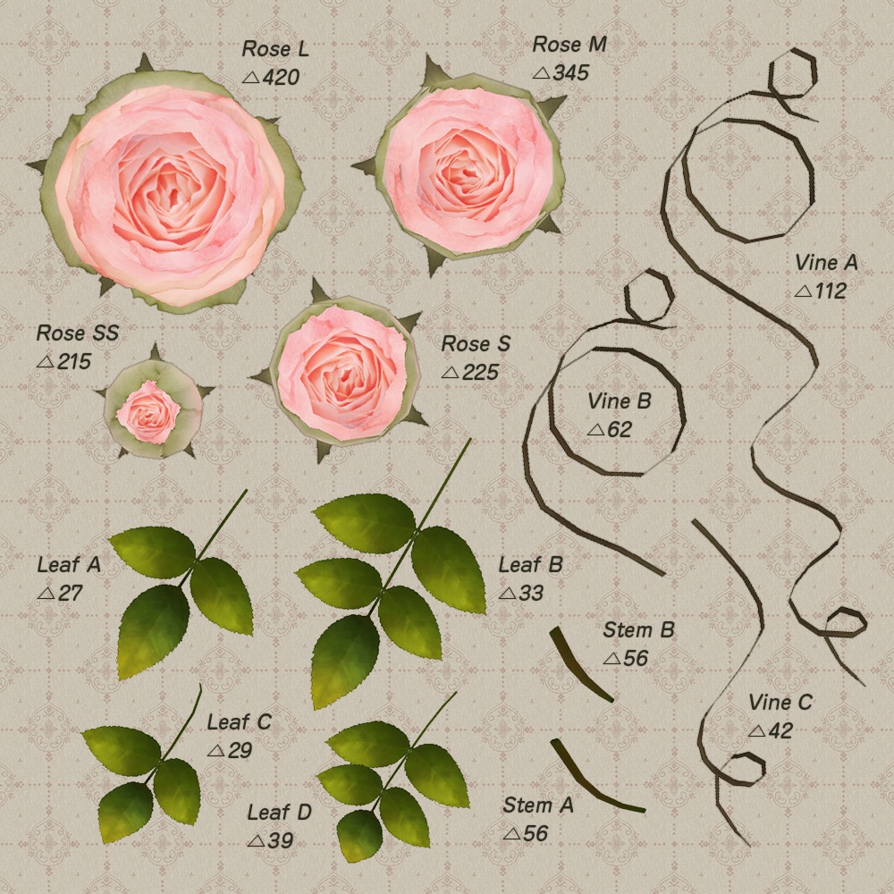 アンティークなバラ