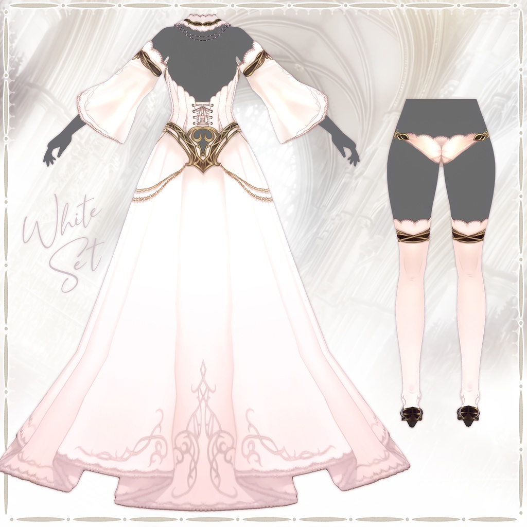 エルフドレス【 VRoid用衣装 】