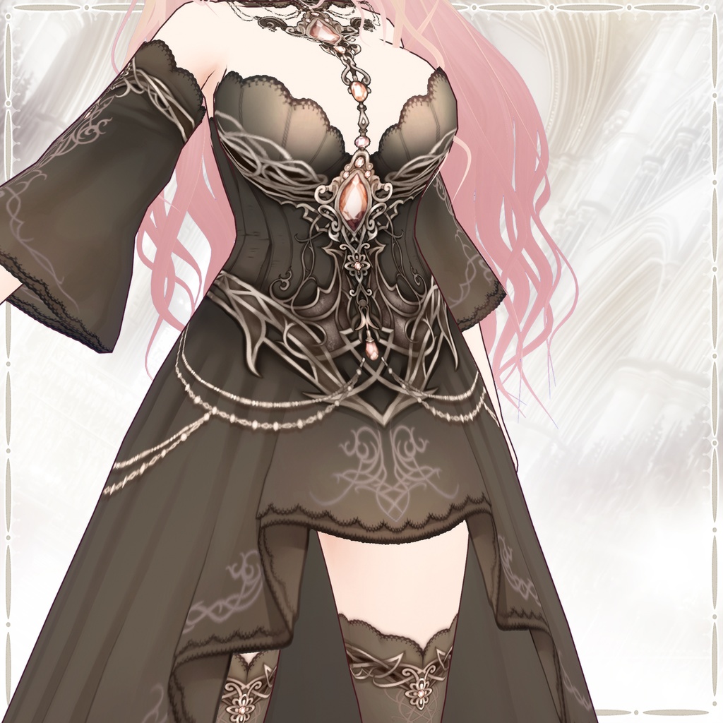 エルフドレス【 VRoid用衣装 】