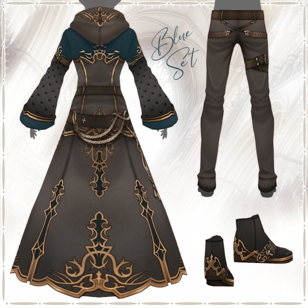 ウィザードローブ【 VRoid用衣装 】