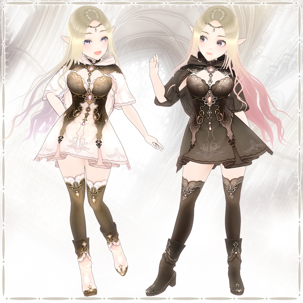 エルフローブ【 VRoid用衣装 】