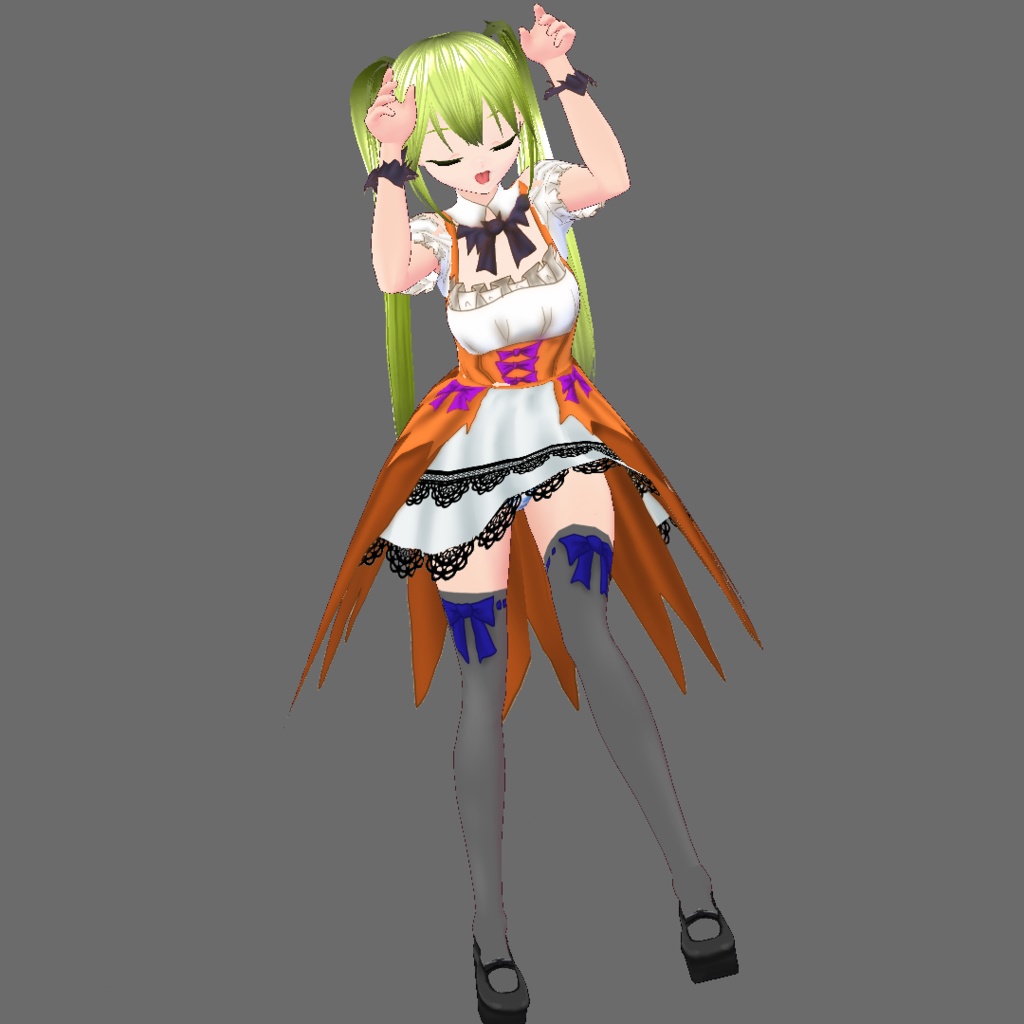 【VROIDテクスチャ】ハロウィンドレス