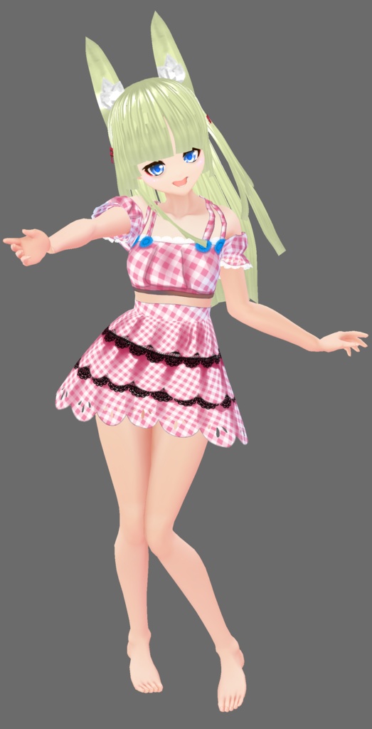 【VROID】2021年の水着(赤)