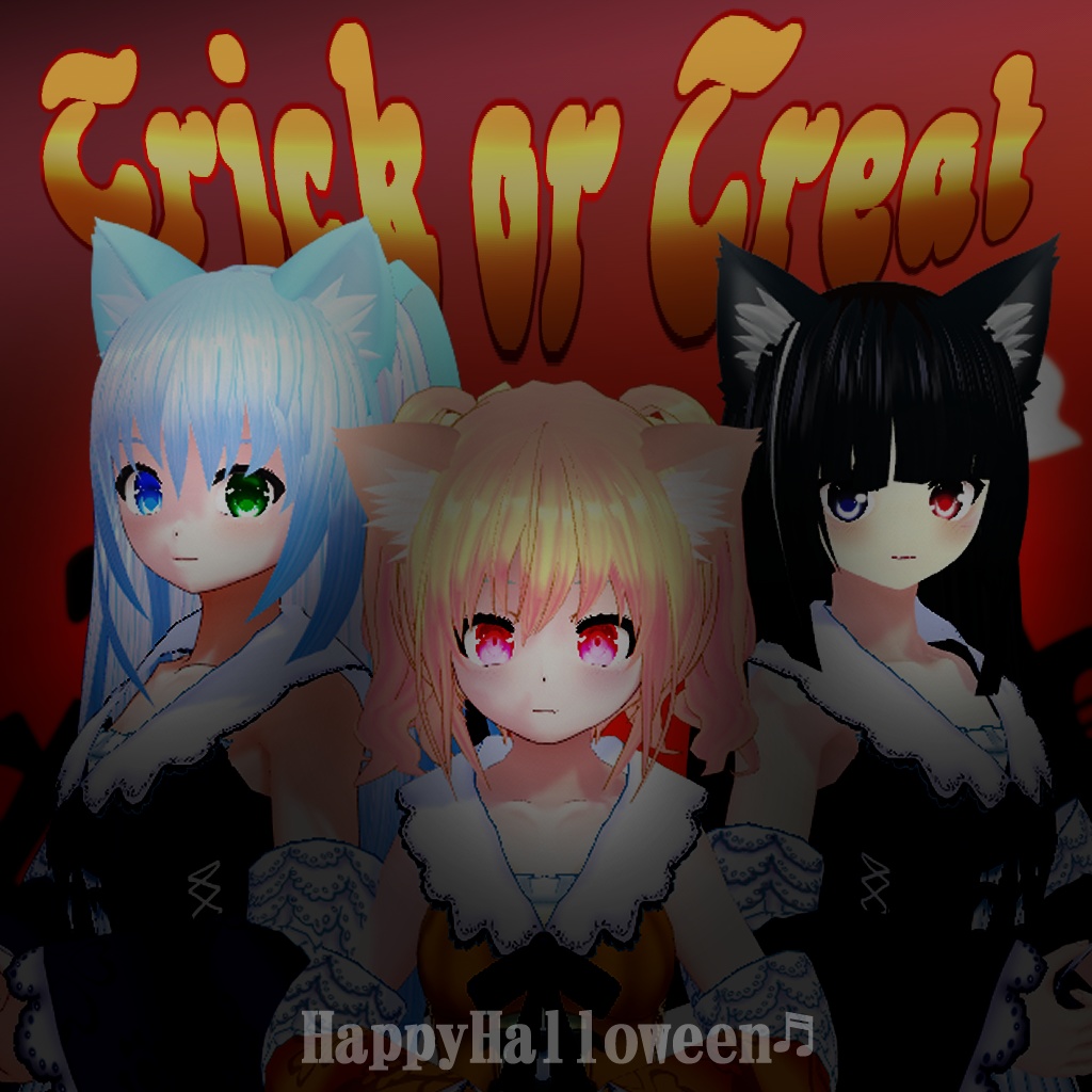 【VRoidテクスチャ】ハロウィンドレス2023