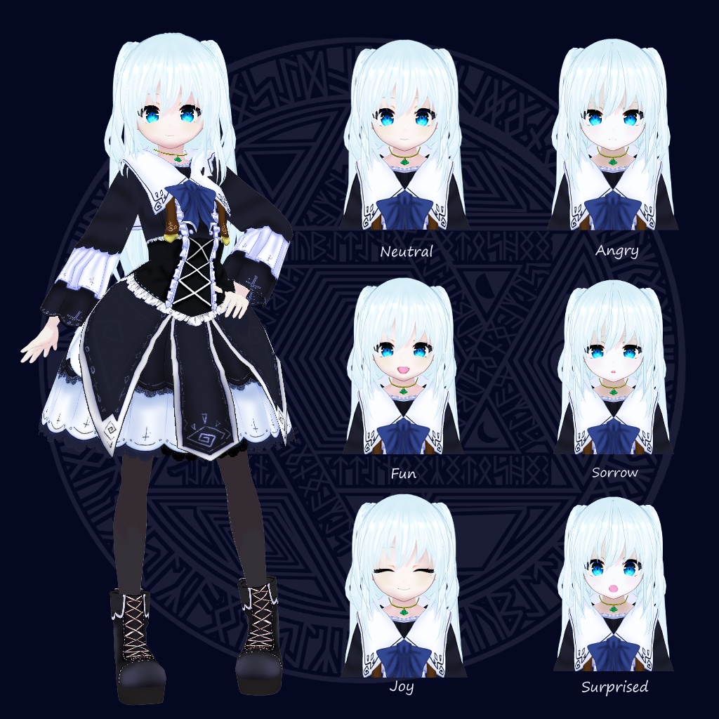 【VRoidアバター】【異世界冒険者】無の魔導士