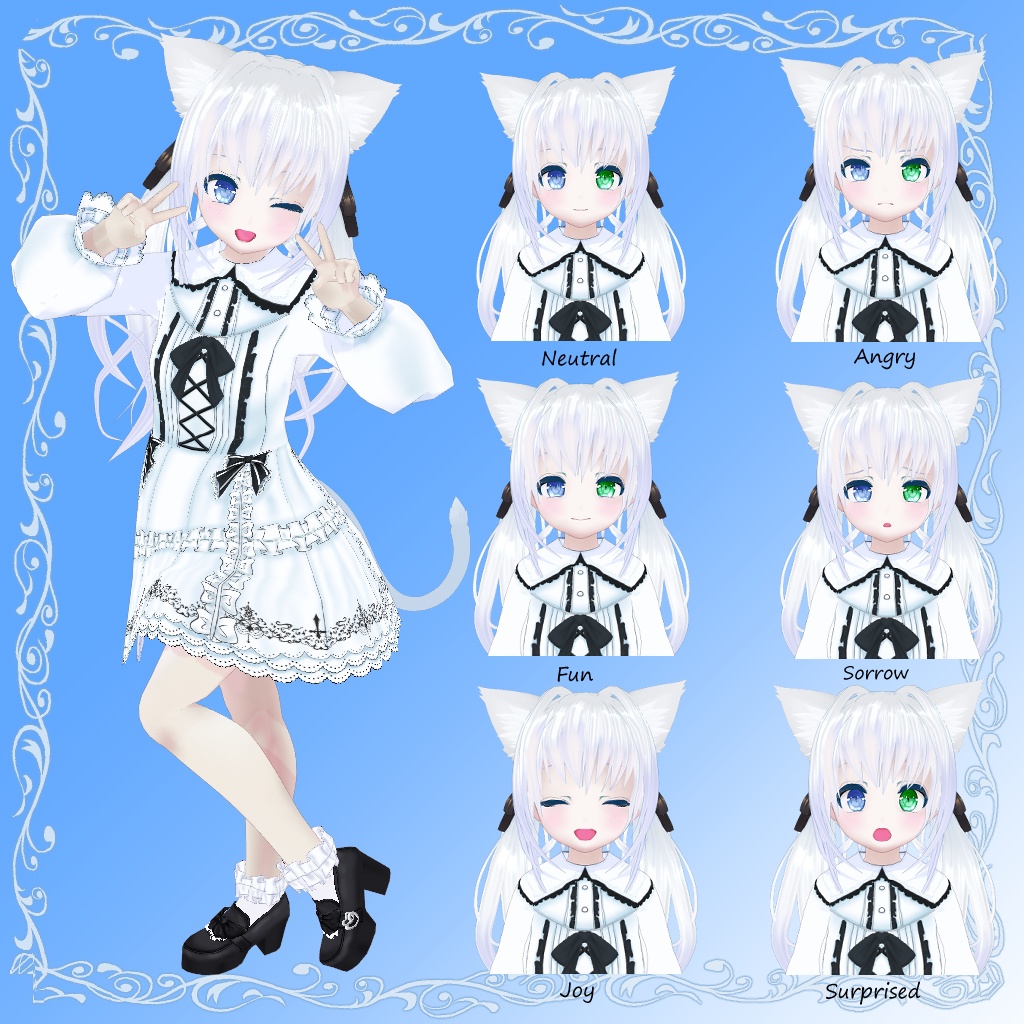 【VRoidアバター】しろねここちゃん