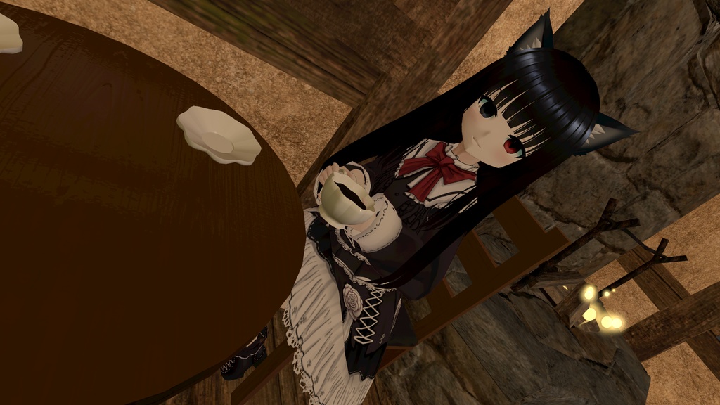 【VRoidアバター】新月 黒猫ちゃん ~もう一つの夜~