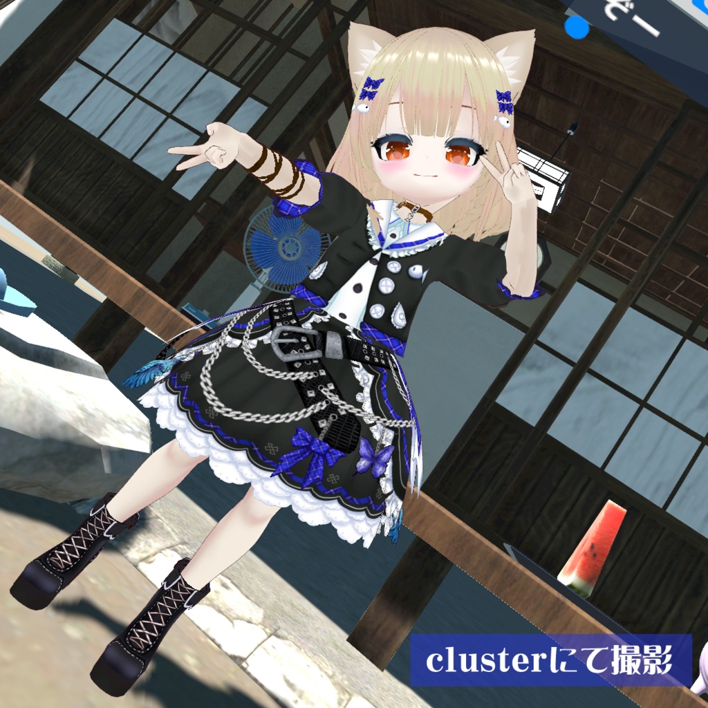 【VRoidアバター】ロックでプチ反抗期ネコみみ少女 ニャンノちゃん