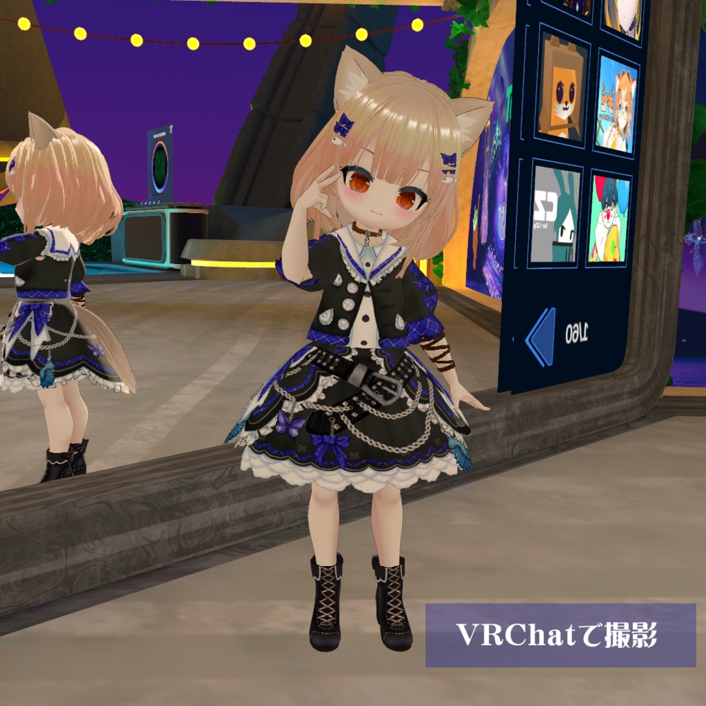 【VRoidアバター】ロックでプチ反抗期ネコみみ少女 ニャンノちゃん