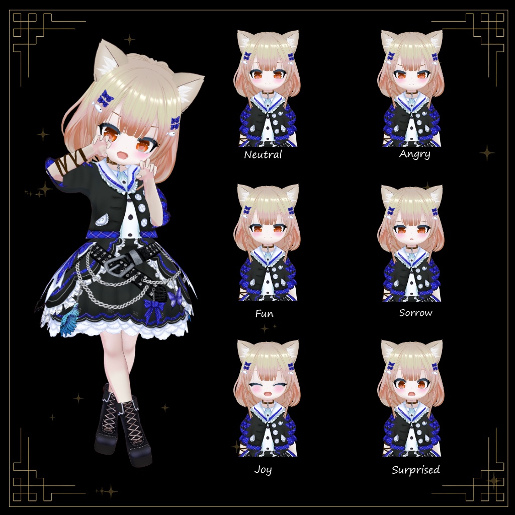 【VRoidアバター】ロックでプチ反抗期ネコみみ少女 ニャンノちゃん