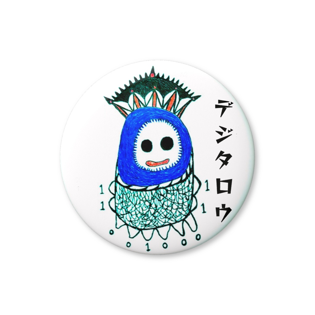 デジタロウの缶バッジ