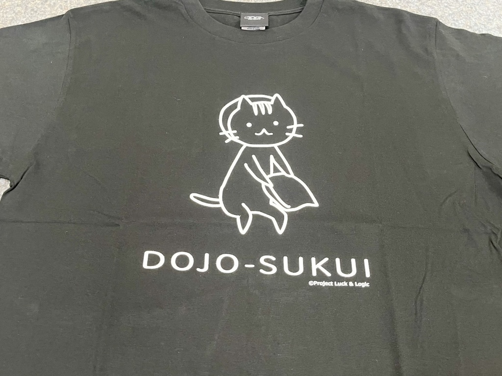 ★【年末年始39(サンキュー)セール】★『ラクエンロジック』Tシャツ ネコどじょうすくい