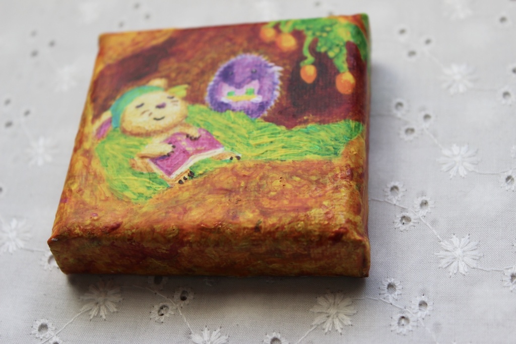 ミニキャンバス「うさぎのひみつ基地」