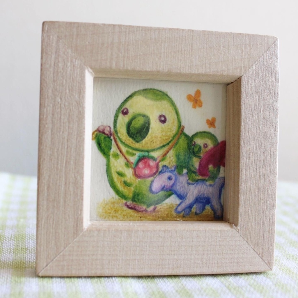 ミニ原画「買い物カカパン」