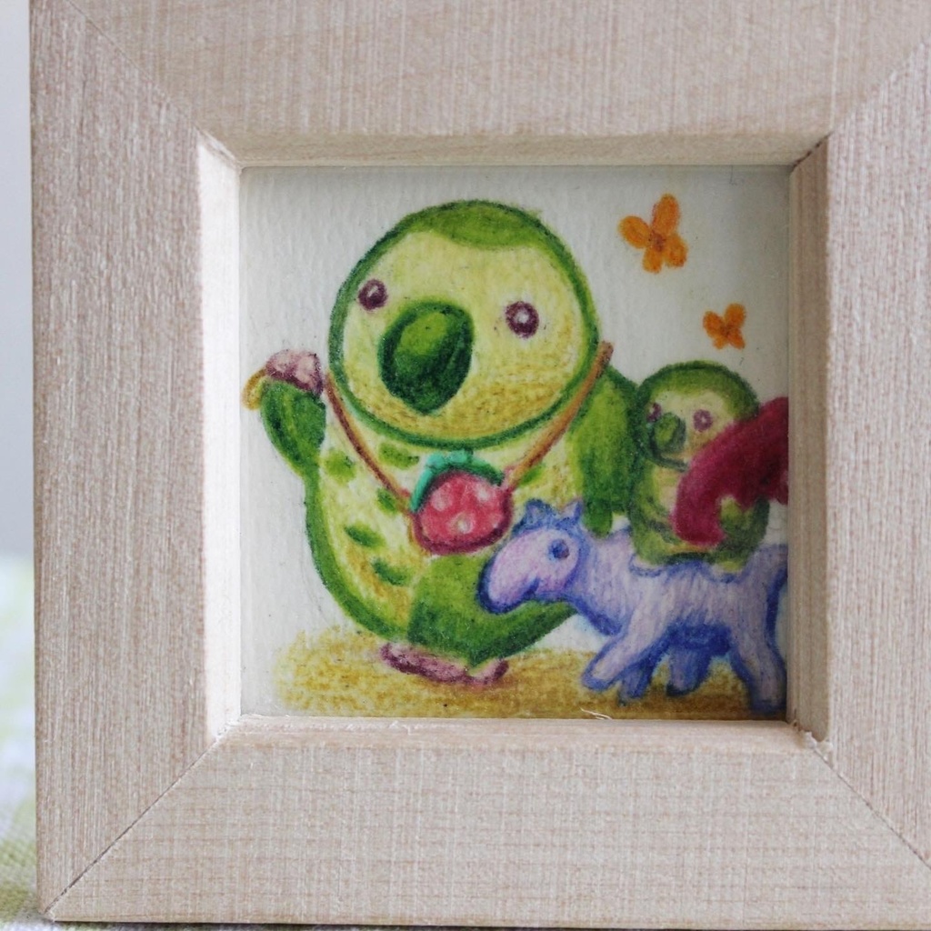 ミニ原画「買い物カカパン」