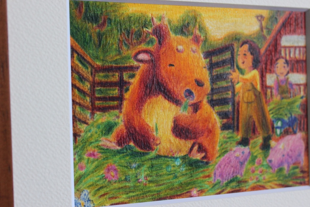 原画「お隣さんのつまみぐい」