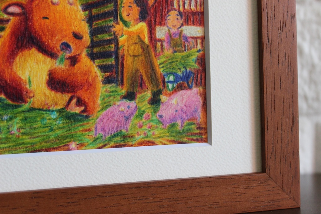 原画「お隣さんのつまみぐい」