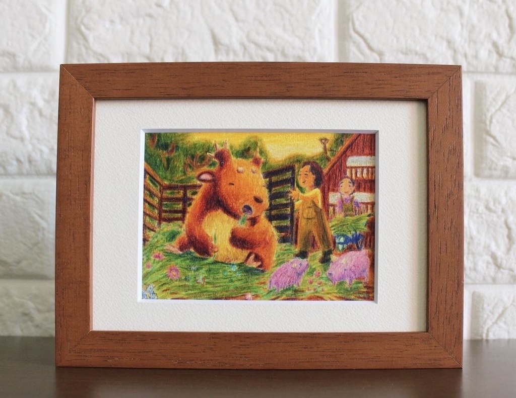 原画「お隣さんのつまみぐい」