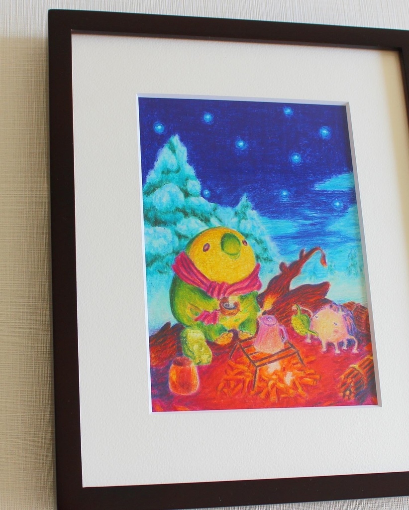 色鉛筆画「星の味」