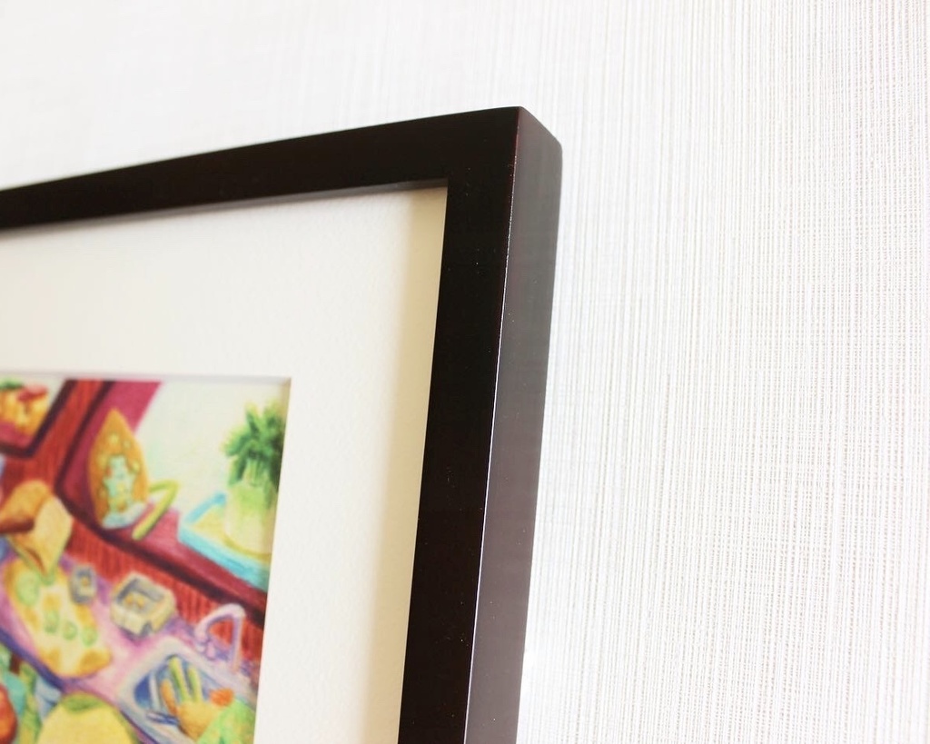 色鉛筆画「喜んでくれるかな」