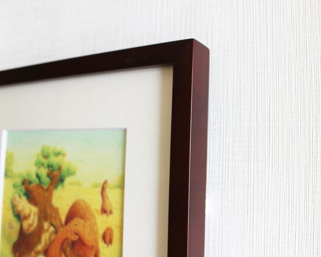 色鉛筆画「再会の花畑」