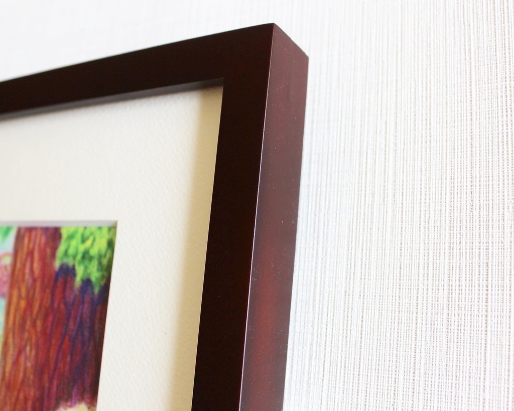 色鉛筆画「未来に届くバス」