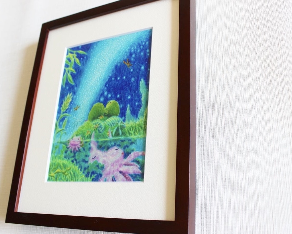 色鉛筆画「いつも君が」