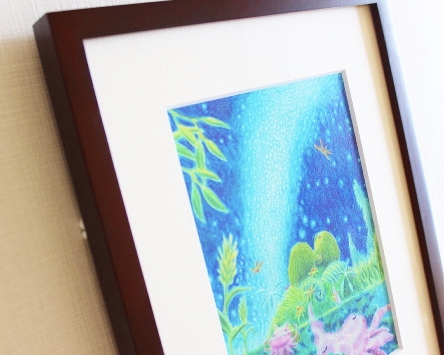 色鉛筆画「いつも君が」