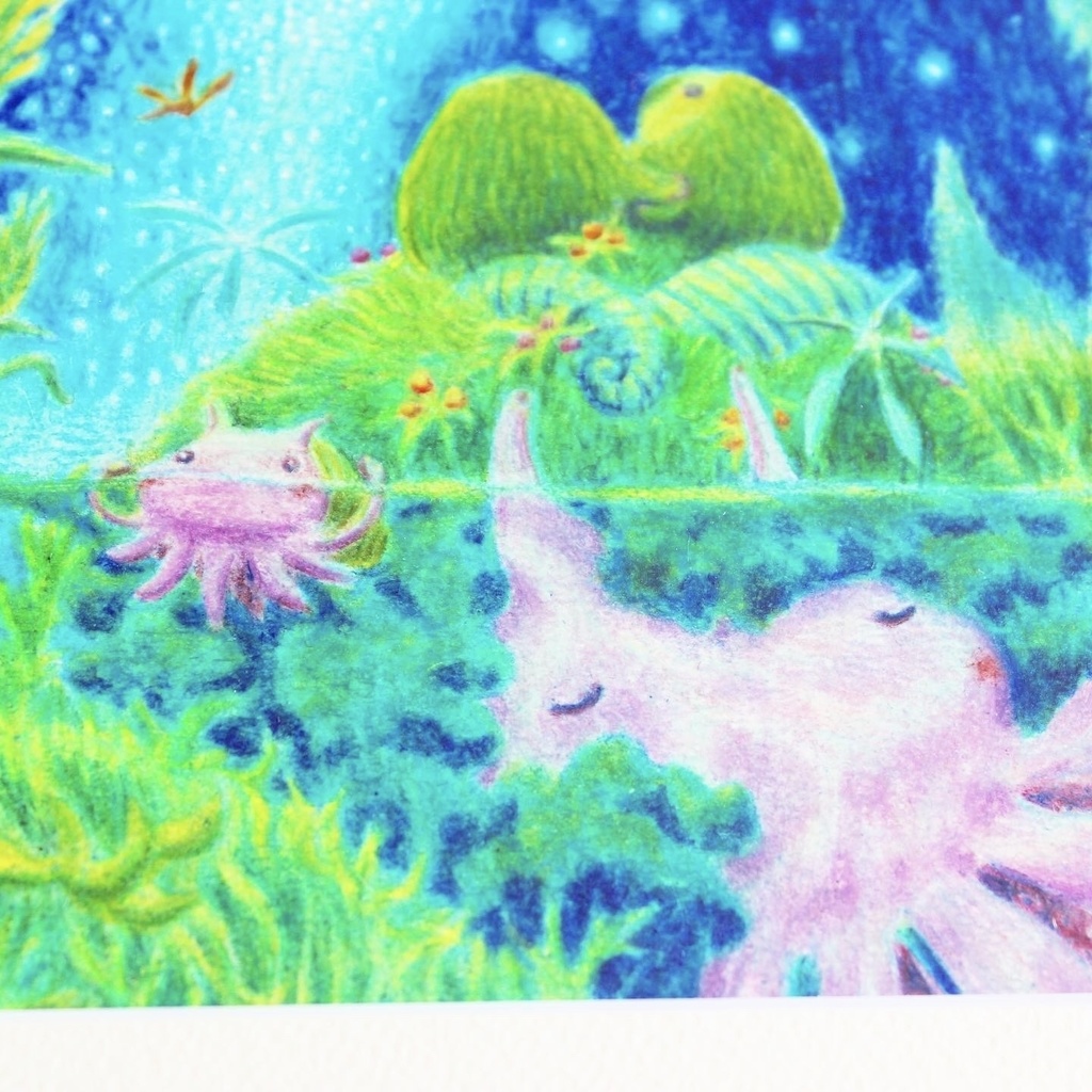 色鉛筆画「いつも君が」