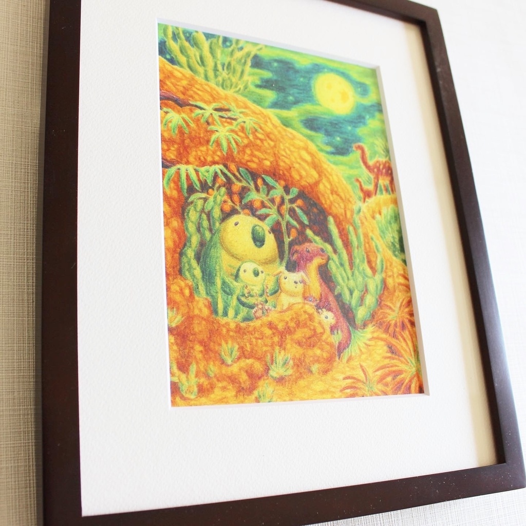 色鉛筆画「等しく降り注ぐ光」