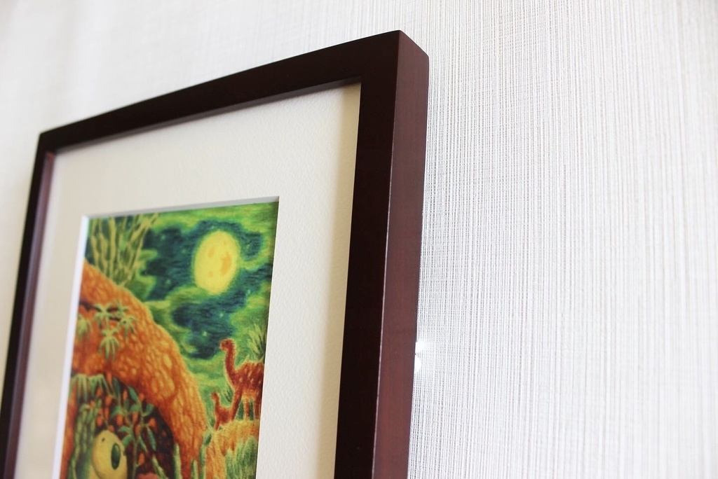 色鉛筆画「等しく降り注ぐ光」