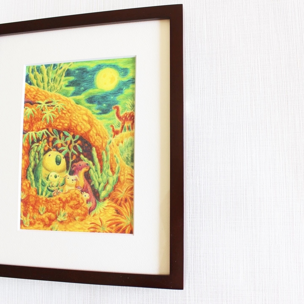 色鉛筆画「等しく降り注ぐ光」